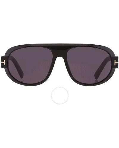 Tom Ford Blake Smoke Pilot Sunglasses Ft1102 01a 59 - Multicolour