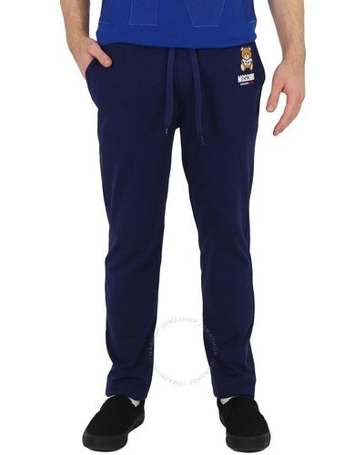 Moschino Underbear Teddy Logo Sweatpants - Blue