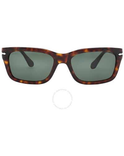 Persol Rectangular Sunglasses Po3301s 24/31 57 - Brown