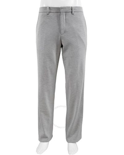 Burberry Cashmere Silk Jersey English Fit Tailored Trousers - Grey