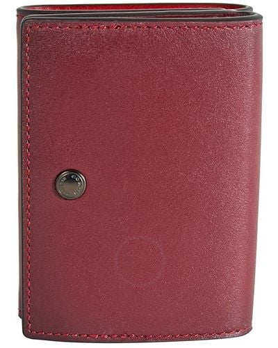 COACH Colorblock Origami Coin Wallet - Red