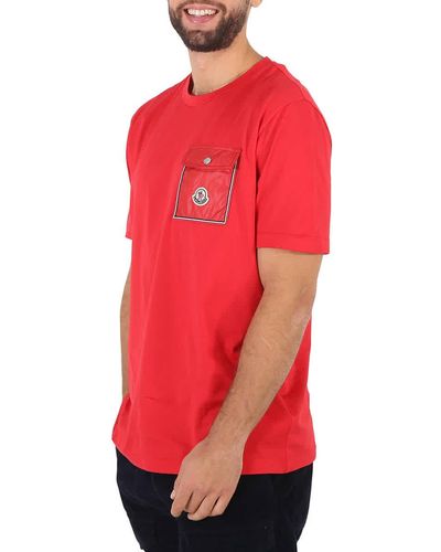 Moncler Short-sleeve Pocket T-shirt - Red