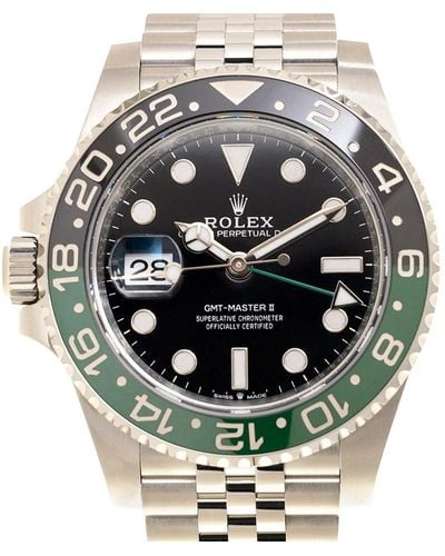 Rolex Gmt-master Ii Automatic Black Dial Jubilee Watch -0002 - Metallic