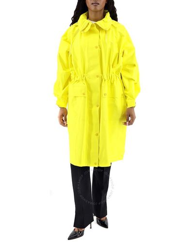 Moncler Sapin Water Resistant Hooded Raincoat - Yellow