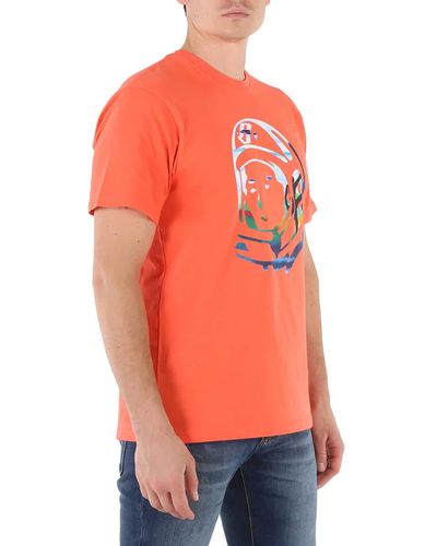 BBCICECREAM Billionaire Boys Bb Helmet Print Short-sleeve T-shirt - Orange