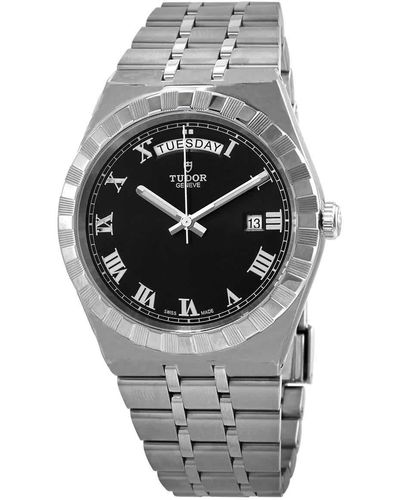 Tudor Royal Automatic Black Dial 41 Mm Watch -0003 - Metallic