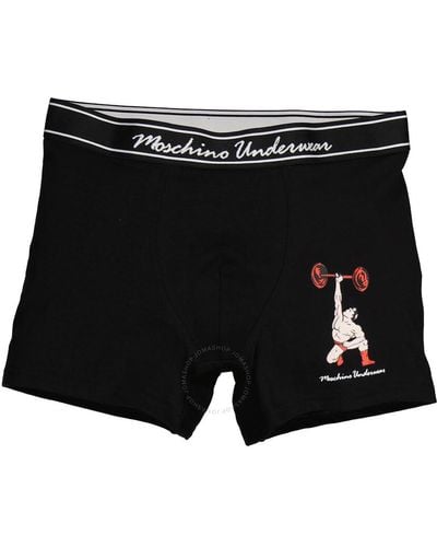 Moschino Underwear Boxer Trunks - Black