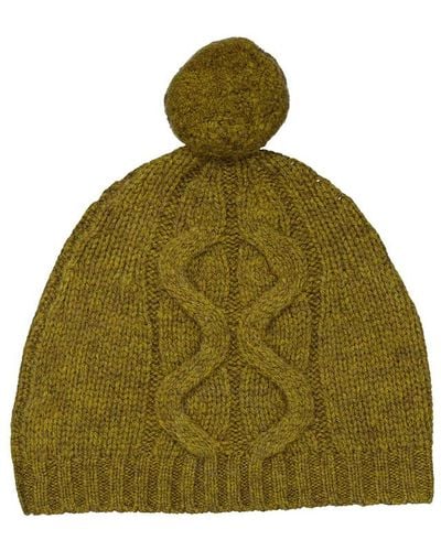 Bonpoint Kids Cable-knit Beanie - Green