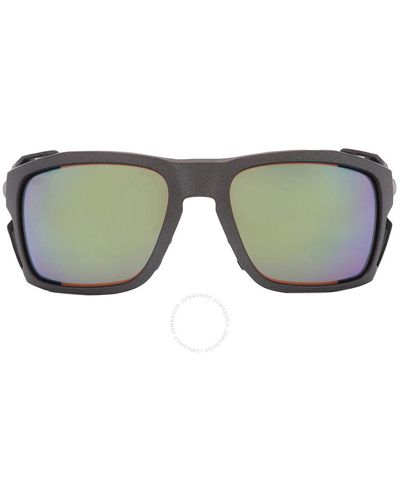 Costa Del Mar King Tide 8 Green Mirror Polarized Glass Wrap Sunglasses 6s9111 911102 60 - Grey