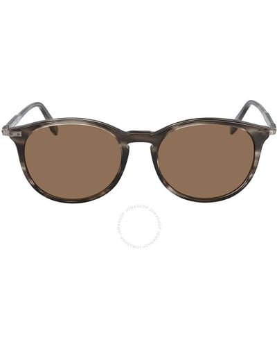 Ferragamo Round Sunglasses Sf911s 003 53 - Brown