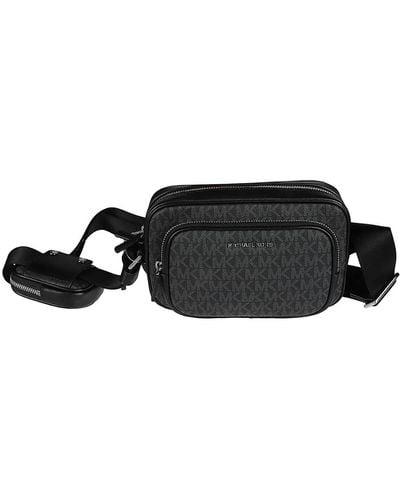 Michael Kors Hudson Signature Logo Camera Bag - Black