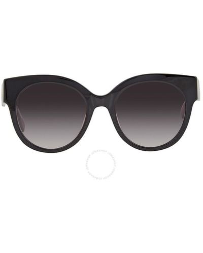 Longchamp Grey Gradient Round Sunglasses Lo673s 001 53 - Black