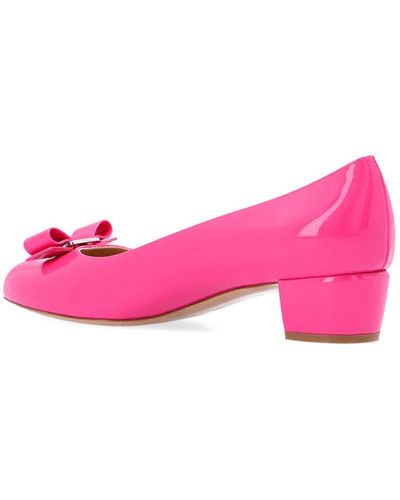 Ferragamo Vara Bow Pump Shoe - Pink