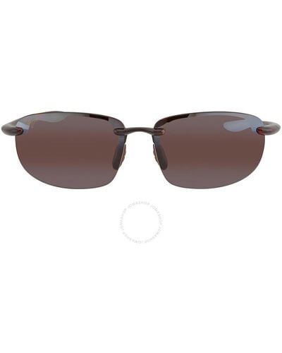 Maui Jim Ho'okipa Maui Rose Rectangular Sunglasses R407n-10 64 - Brown