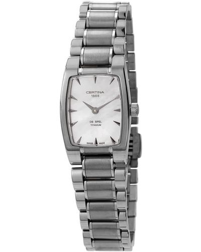 Certina Ds Mini Spel Lady Shape Titanium Watch C0121094411100 - Grey