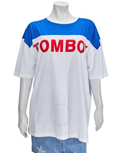 Filles A Papa Oversized Tomboy Jersey T-shirt - Blue