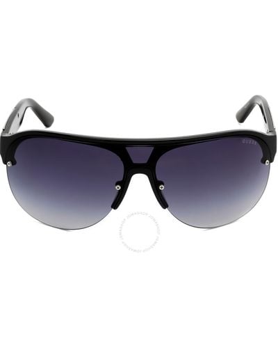 Guess Smoke Gradient Square Sunglasses Gf5066 01b 00 - Blue