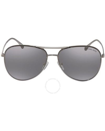 Michael Kors Mirror Pilot Sunglasses Mk1089 12086g 59 - Grey
