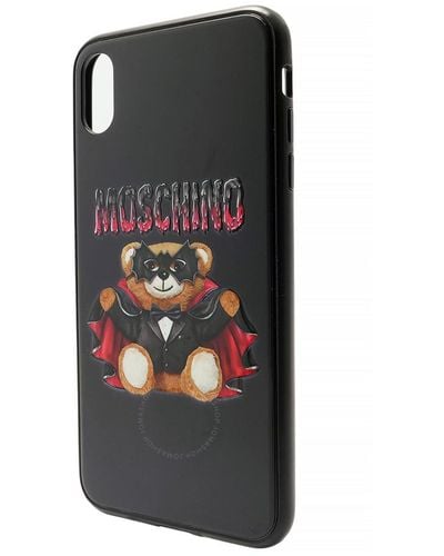 Moschino Bat Teddy Iphone Xs Case - Black