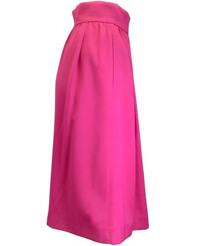 Moschino Flared Midi Skirt - Pink