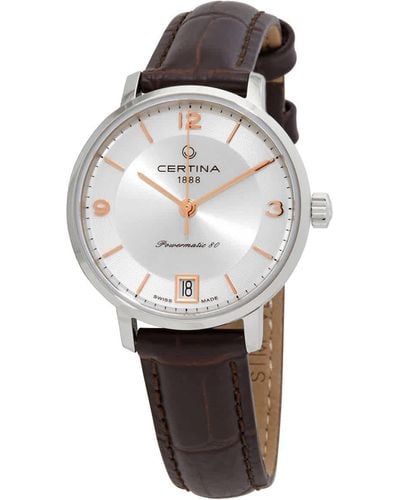 Certina Ds Caimano Automatic Silver Dial Watch - Metallic