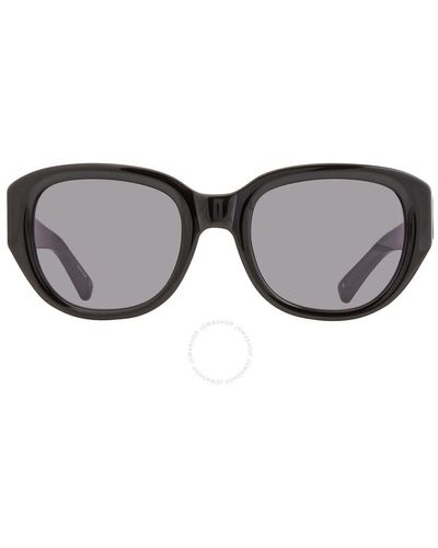 3.1 Phillip Lim X Linda Farrow Oval Sunglasses Pl101c1sun 54 - Black