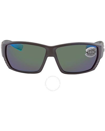 Costa Del Mar Tuna Alley Green Mirror Polarized Glass Sunglasses Ta 11 Ogmglp - Gray