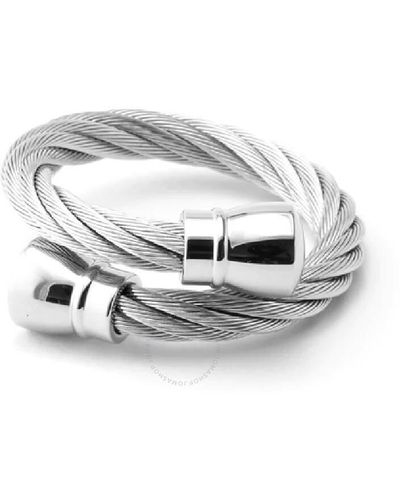 Charriol Boure Tainle Teel Cable Ring - Metallic