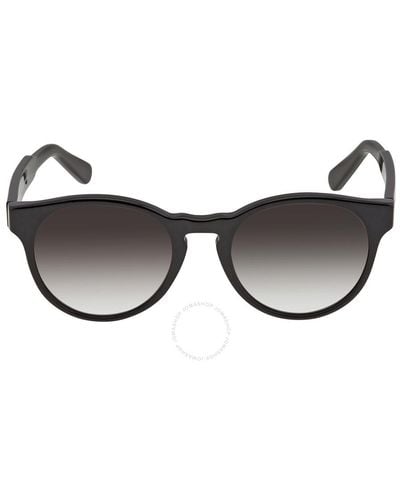 Ferragamo Grey Gradient Round Sunglasses Sf1068s 001 52 - Brown