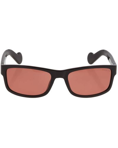 Moncler Red Rectangular Sunglasses - Pink