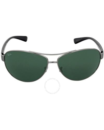 Ray-Ban Green Aviator Sunglasses Rb3386 004/71