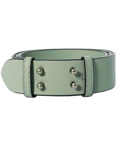 Burberry Small Belt Bag Grainy Leather Belt - Green