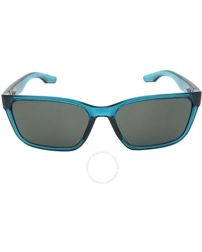 Costa Del Mar Palmas Gray Polarized Glass 580g Square Sunglasses 6s9081 908107 57 - Blue