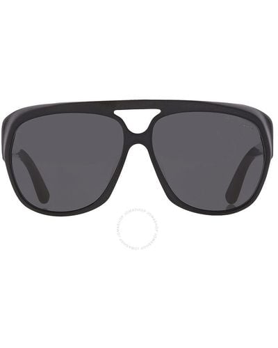 Tom Ford Jayden Smoke Navigator Sunglasses Ft1103 02a 61 - Grey
