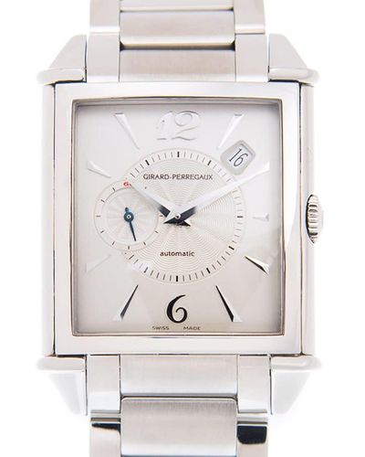 Girard-Perregaux Vintage 1948 Silver Dial Stainless Steel Automatic Watch -11a - White