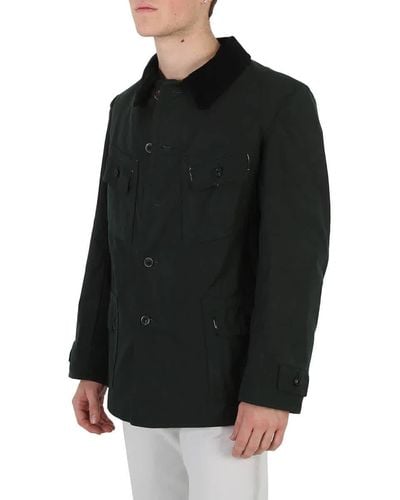 Maison Margiela Waxed Cotton Sports Jacket - Black