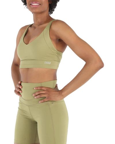 Lorna Jane Double Time Sports Bra - Green