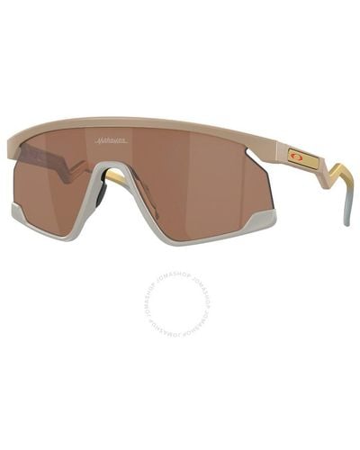 Oakley Bxtr Patrick Mahomes Prizm Tungsten Sport Sunglasses Oo9280 928008 39 - Brown