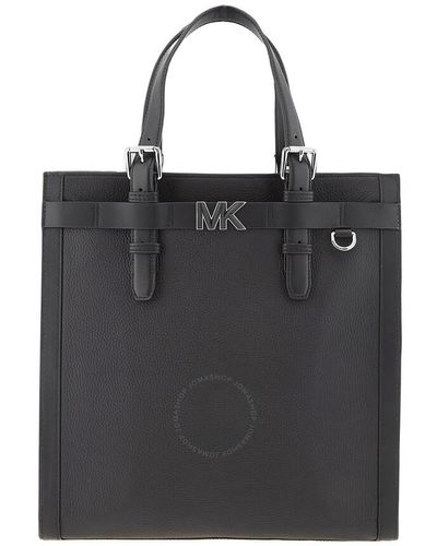 Michael Kors Pebbled Leather Hudson Tote Bag - Black
