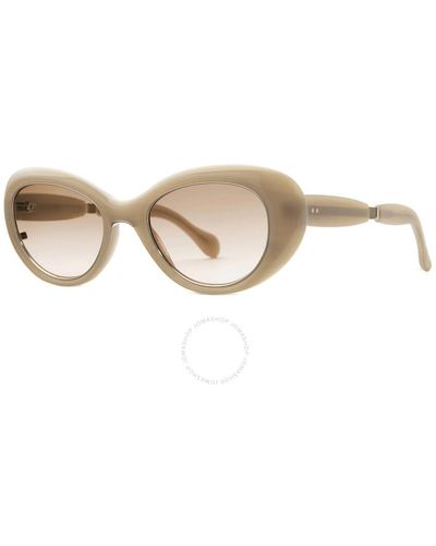 Mr. Leight Selma S Cinnamon Gradient Cat Eye Sunglasses Ml2023 Desa/cing 50 - Natural