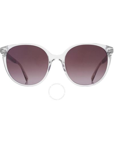 Kate Spade Brown Gradient Oval Sunglasses Kimberlyn/g/s 0pjp/ha 56 - Purple