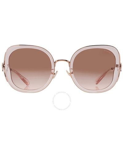 COACH Brown Pink Gradient Butterfly Sunglasses Hc7153b 557511 54 - Black