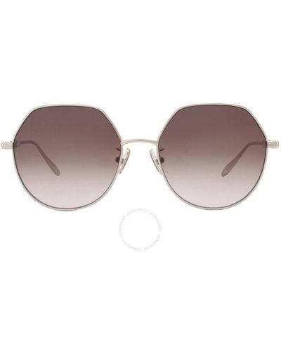 Carolina Herrera Browm Geometric Sunglasses Shn 066n 0594 54 - Brown