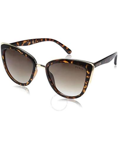 Guess Factory Brown Gradient Cat Eye Sunglasses Gf0313 52f 55