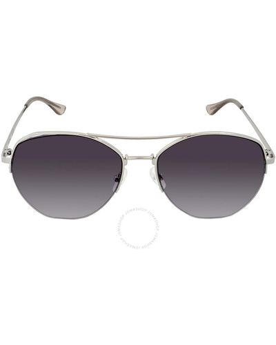 Calvin Klein Gray Gradient Pilot Sunglasses