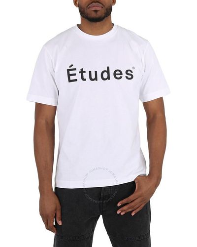 Etudes Studio Cotton Wonder Logo Print T-shirt - White