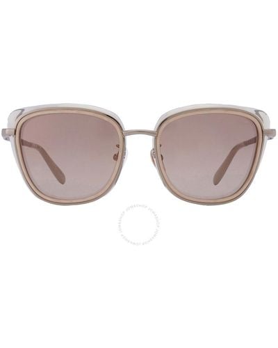 Chopard Yellow Mirror Gradient Silver Cat Eye Sunglasses Schd40s 594g 56 - Black