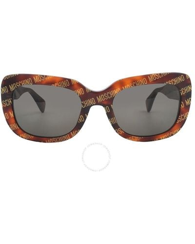 Moschino Square Sunglasses Mos132/s 02vm/ir 53 - Brown