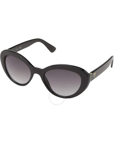 Guess Factory Cat Eye Sunglasses Gf0348 01b 52 - Metallic