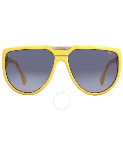 Carrera Grey Shaded Browline Sunglasses Flaglab 13 040g/9o 62 - Blue